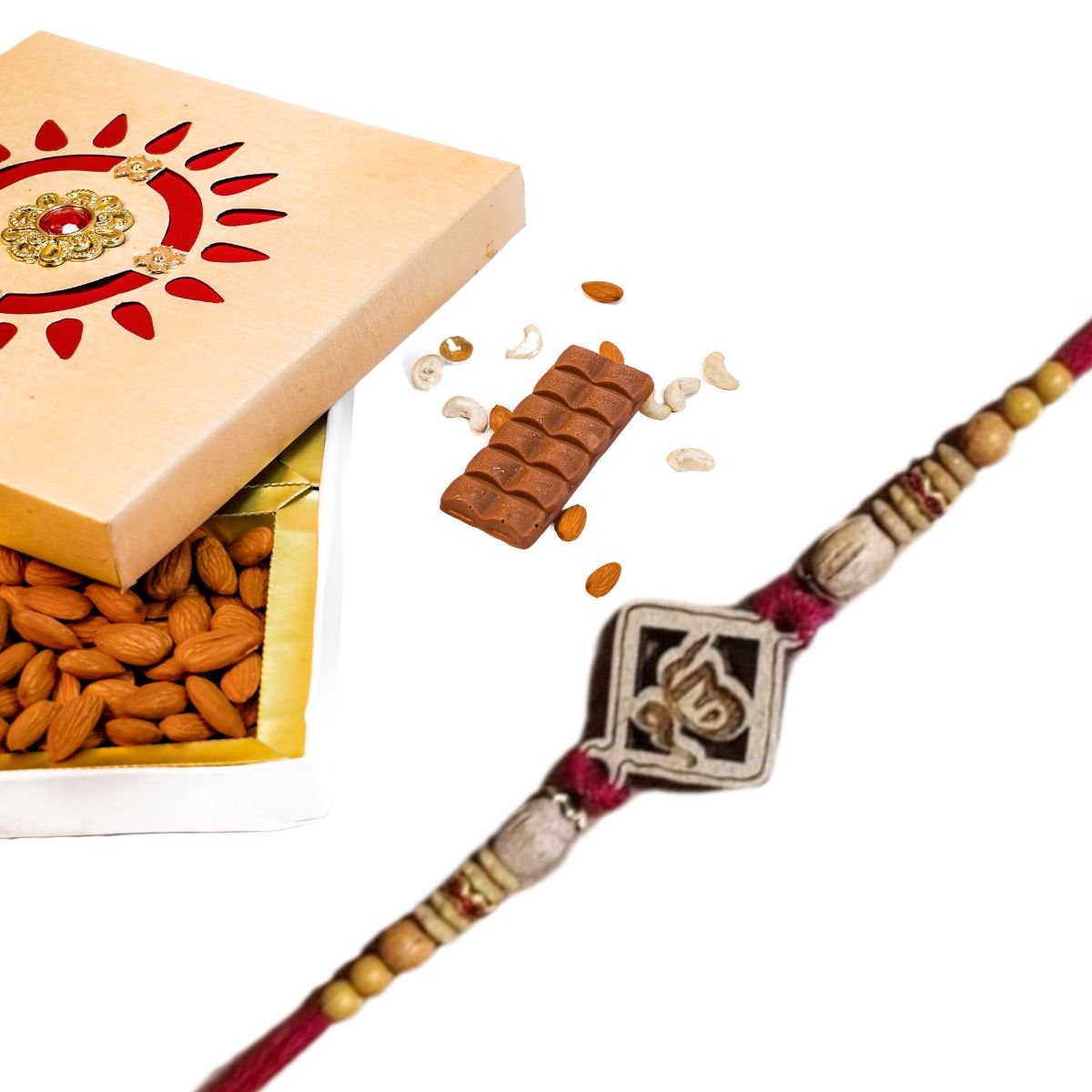 Ik Onkar Rakhi Red Thread - Rakhi | Desimart