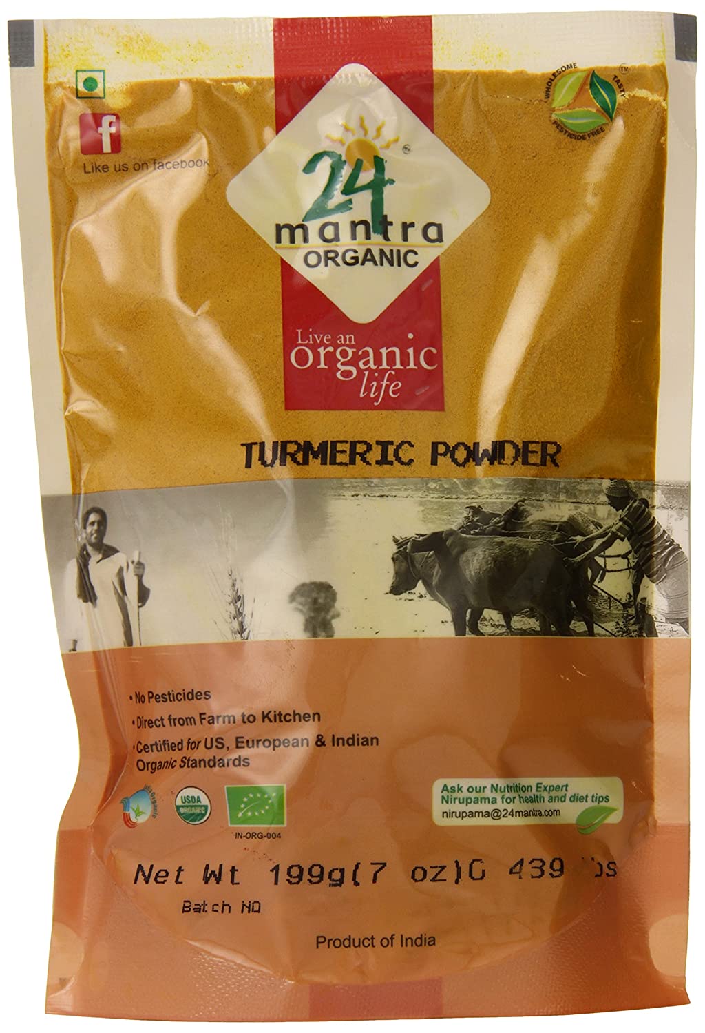 24 Mantra Organic Turmeric Powder - Spices | Desimart
