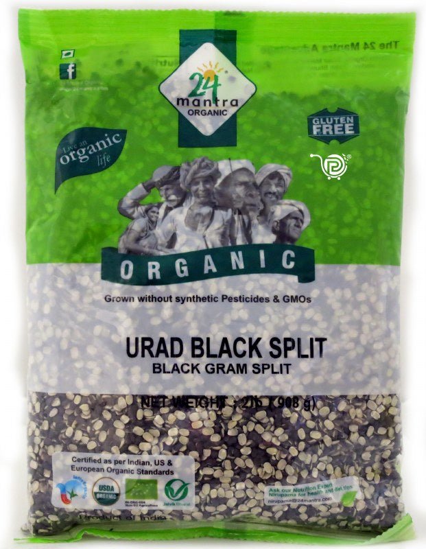 24 Mantra Organic Urad Black Split - Dals & Beans | Desimart