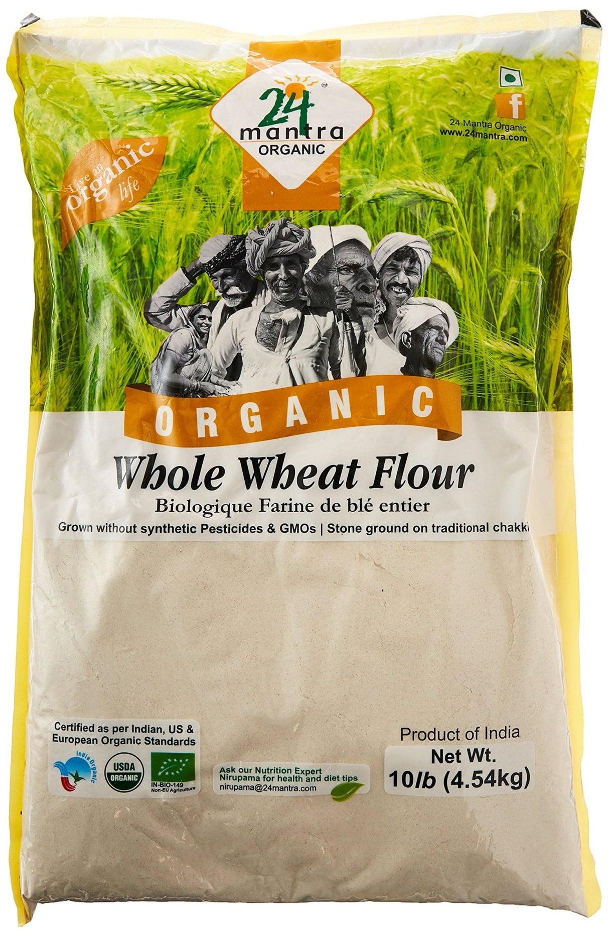 24 Mantra Organic Whole Wheat Flour - Atta | Desimart