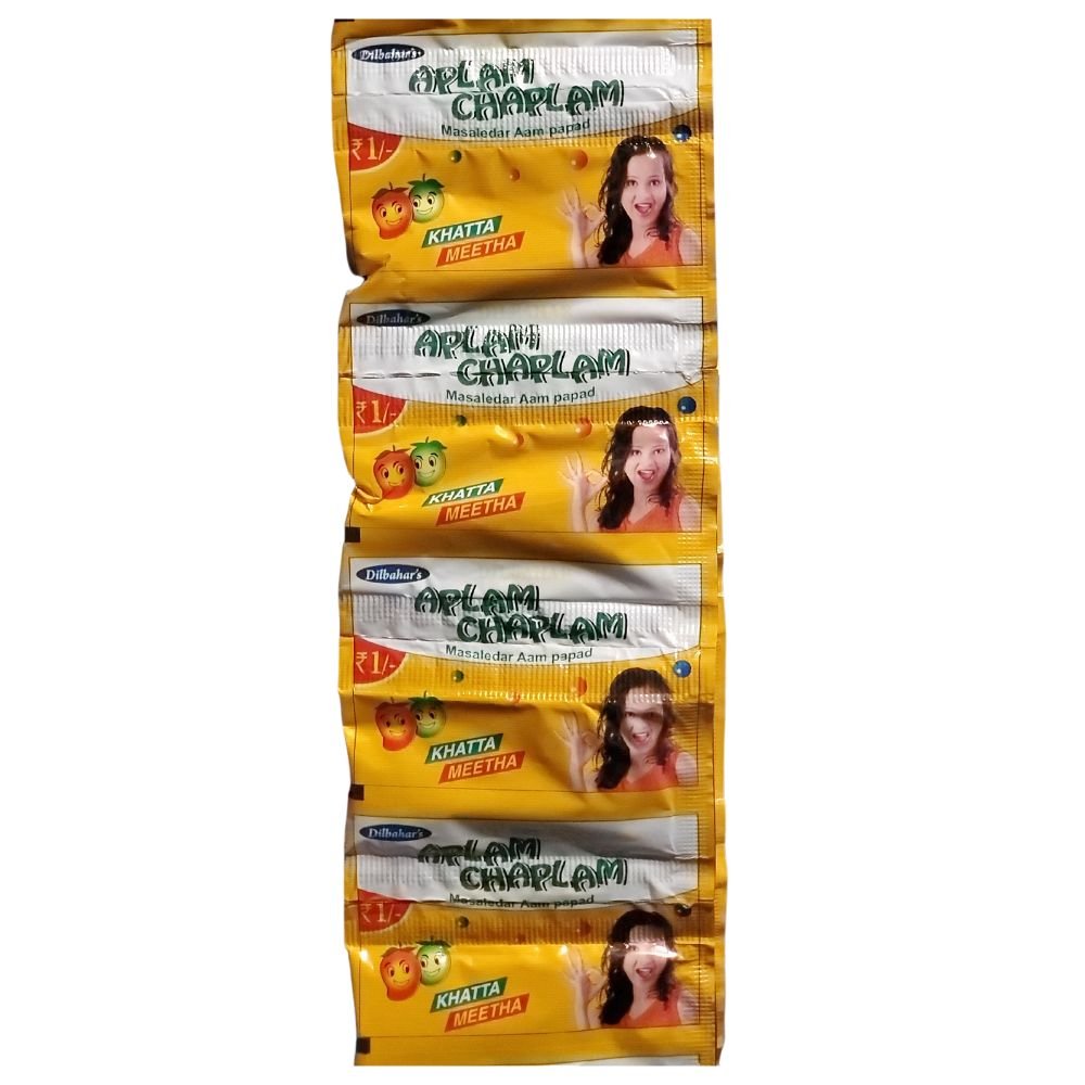 Aplam Chaplam Masaledar Aam Papad Tablets 10 Pouches - Candy | Desimart