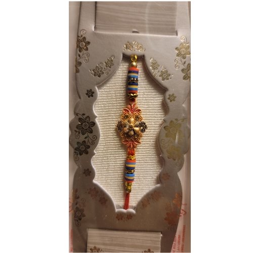 Rakhi With Multicolour Thread Handcrafted (3 Pieces)