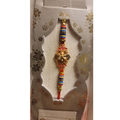 Rakhi With Multicolour Thread Handcrafted (3 Pieces)