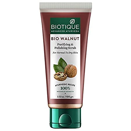 Biotique Advanced Ayurveda Bio Walnut Face Scrub 100g - Face Care | Desimart