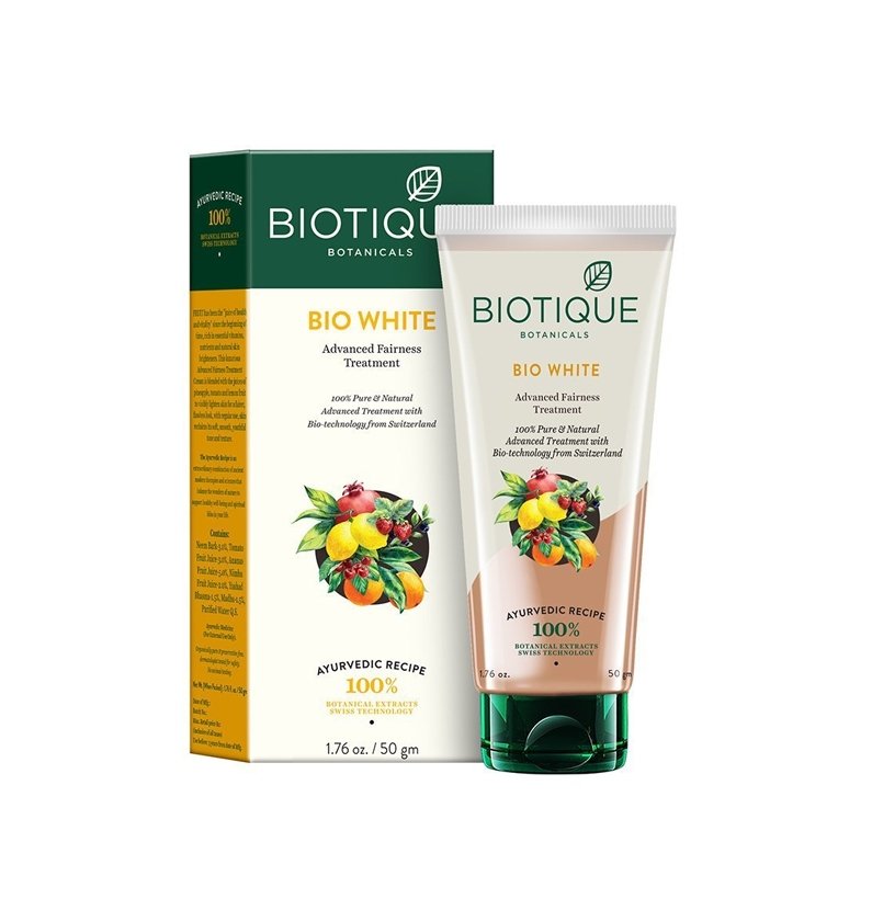 Biotique Advanced Ayurveda Bio White Fairness Treatment 50g - Face Care | Desimart