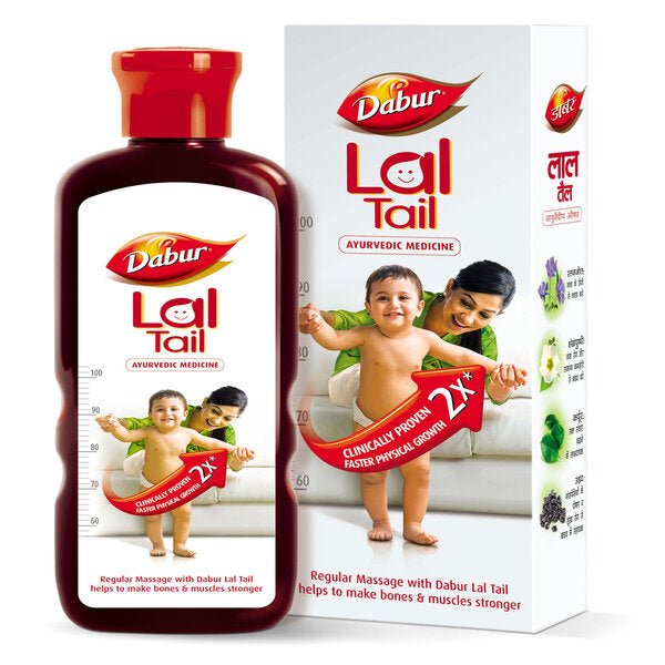 Dabur Lal Tail (oil) Ayurvedic Kids Massage Oil 200ml - Baby Oil | Desimart