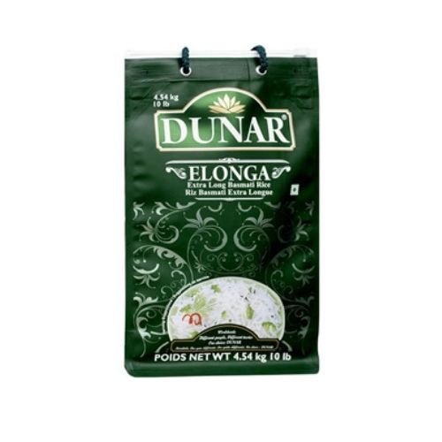 Dunar Elonga Basmati Rice Extra Long 10lbs (4.54kg) - Rice | Desimart