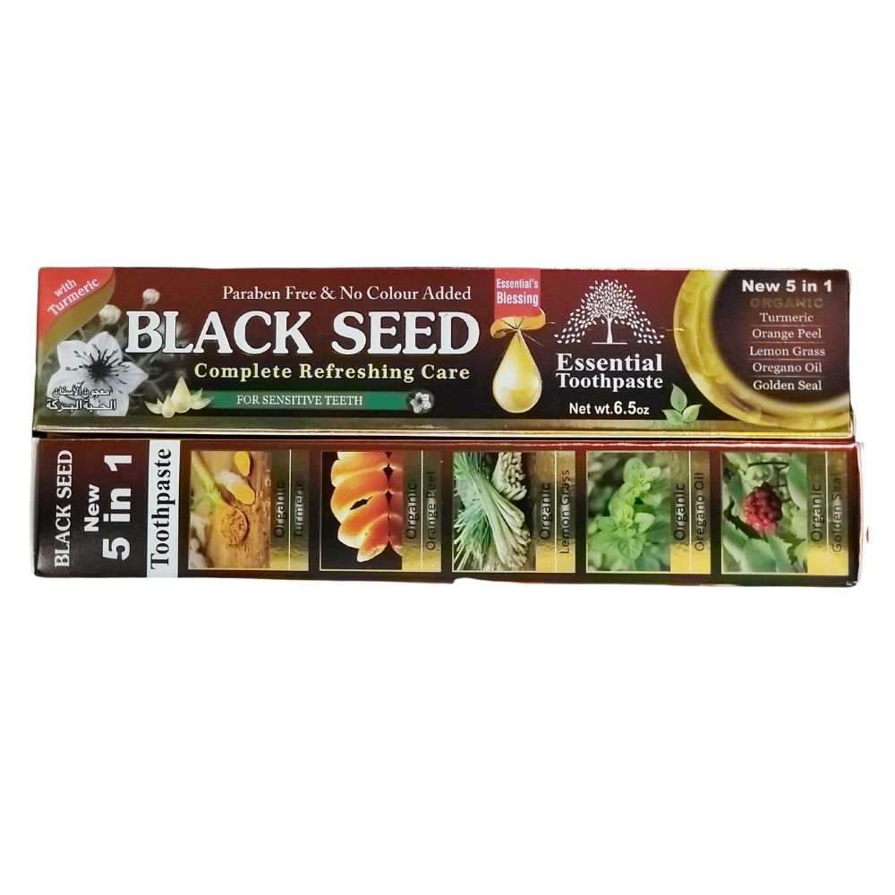Essential Black Seed Toothpaste Organic Vegan 6.5oz - Oral care | Desimart