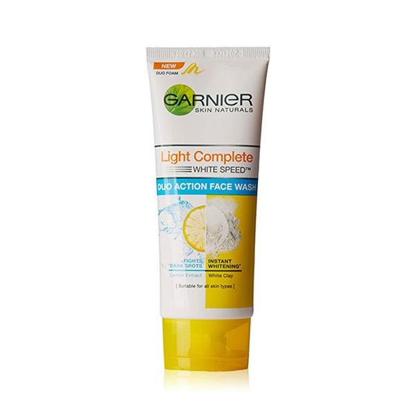 Garnier Light Complete White Speed Duo Action Face Wash 100g - Desimart