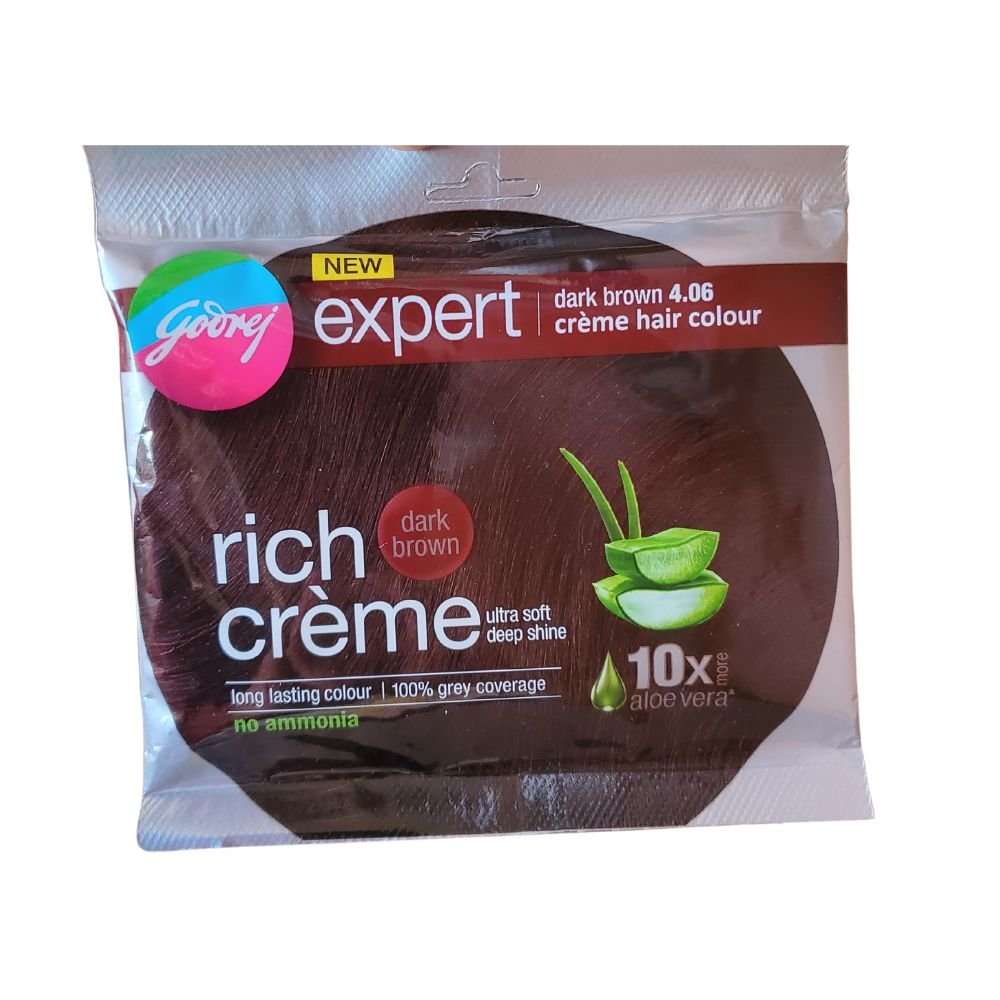Godrej Expert Natural Black Powder Hair Colour 24g (0.85oz) - Singh Cart