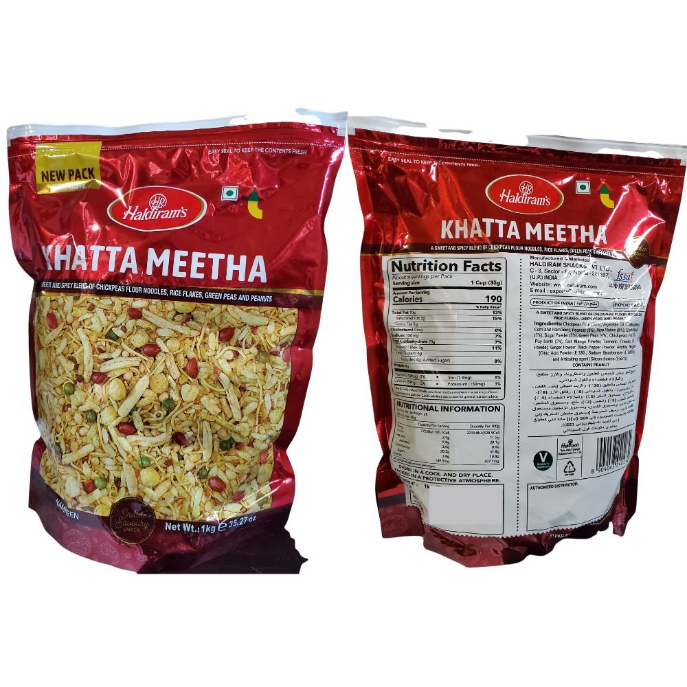 Haldirams Khatta Meetha Namkeen 400g (14.12 oz) - Singh Cart