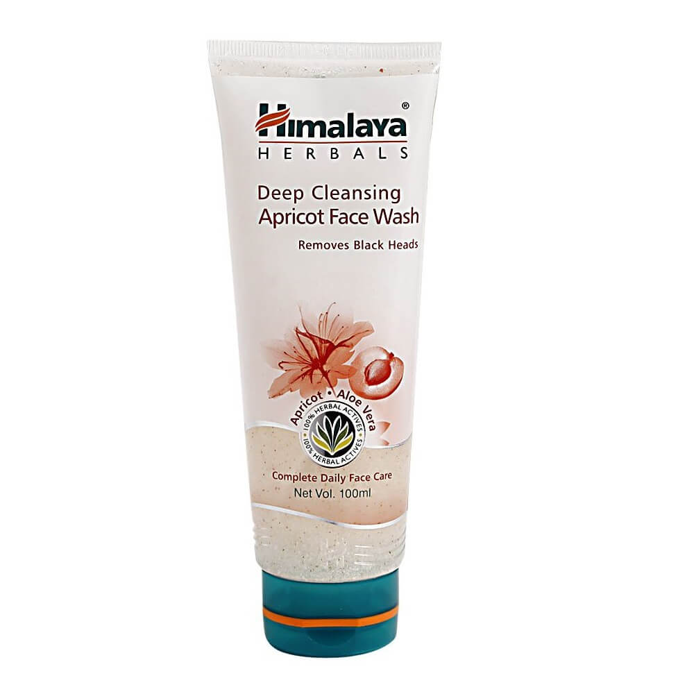 Himalaya Deep Cleansing Apricot Face Wash Prevents Blackheads 100ml (3.38oz) - Face Care | Desimart