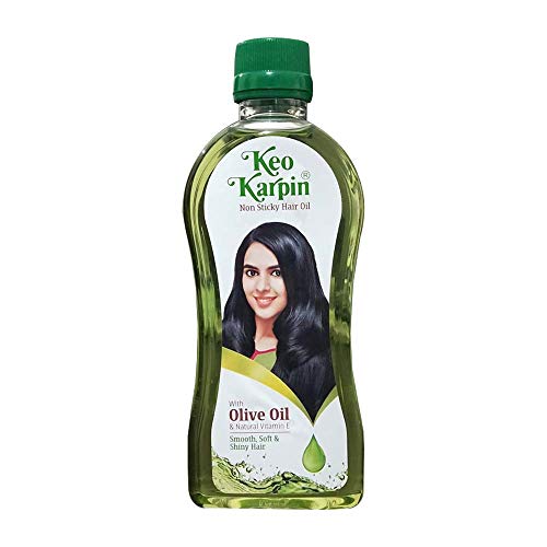 Keo Karpin Non Sticky Hair Oil With Olive Oil & Natural Vitamin E 300ml (10.14oz) - Hair Care | Desimart