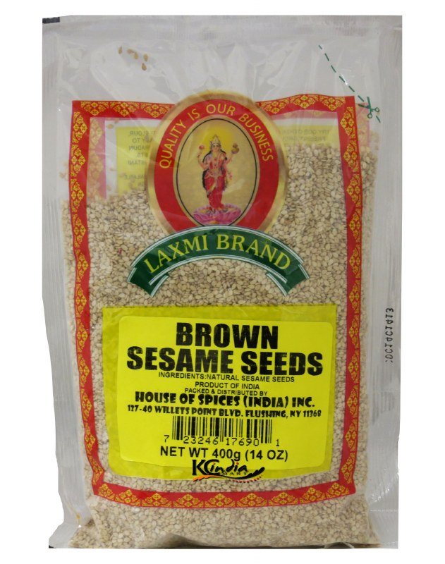 Laxmi Brown Sesame Seeds - 400 Gm (14 Oz) - Spices | Desimart