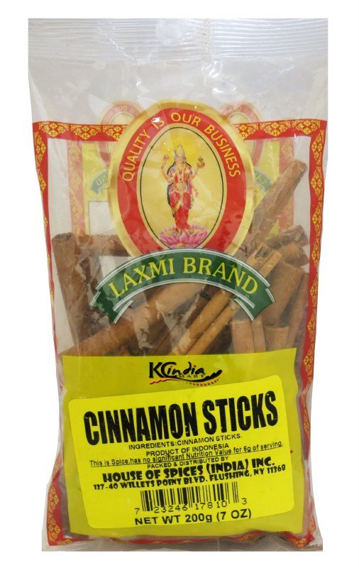 Laxmi Cinnamon Stick Round - 200 Gm (7 Oz) - Spices | Desimart