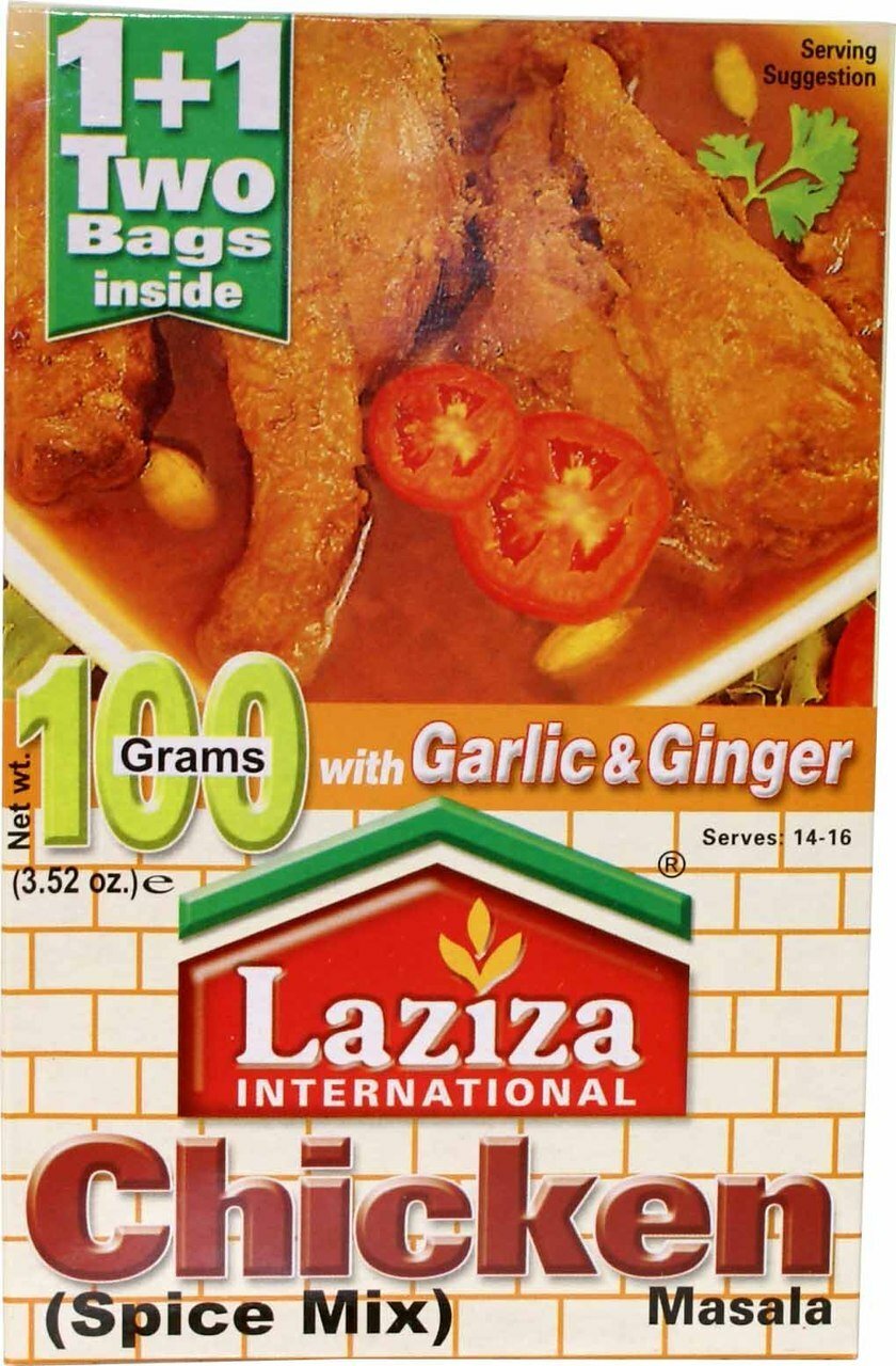 Laziza Chicken Masala with Garlic & Ginger 100g - Grocery | Desimart