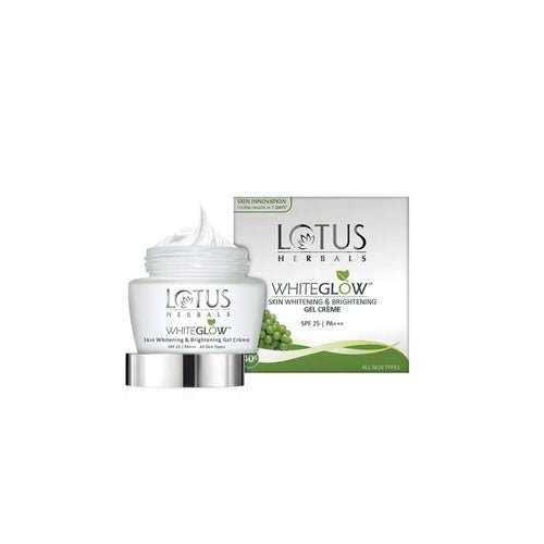 Lotus Herbals WHITEGLOW Skin Whitening & Brightning Gel Creme SPF 25 PA+++ 40g (1.41oz) - Creams & Moisturizers | Desimart