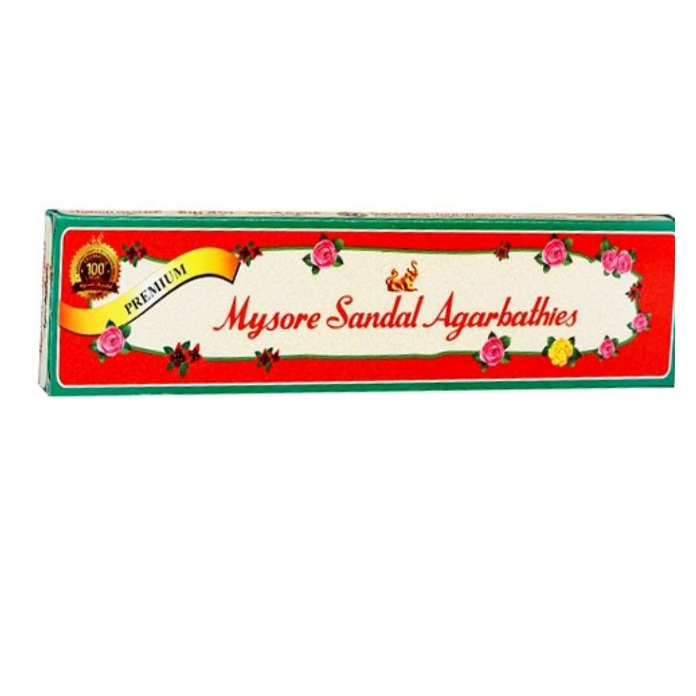 Mysore Sandal Agarbathies Premium Incense Sticks 20sticks - Incense & Dhoop | Desimart