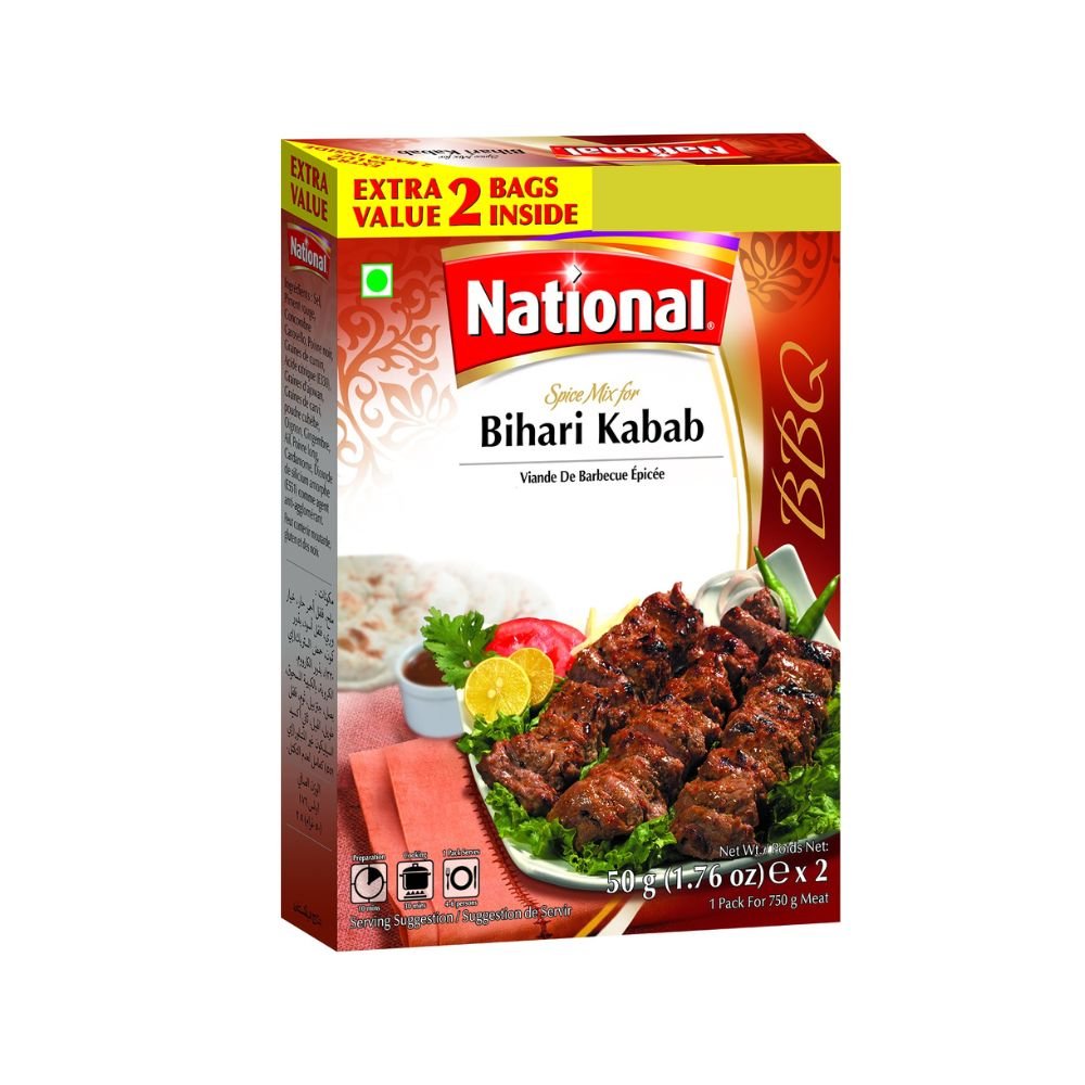 National Bihari Kabab Recipe Mix 50g - Spices | Desimart