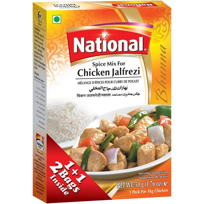 National Spice Mix For Chicken Jalfrezi 50g/100g - Spices | Desimart
