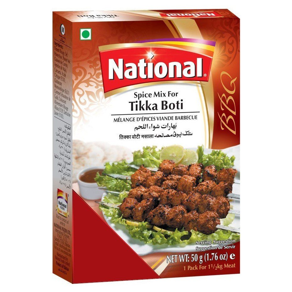 National Spice Mix For Tikka Boti 50g or 100g - Spices | Desimart