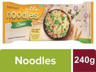 Patanjali Atta Noodles Classic 240 g - Soup & Noodles | Desimart