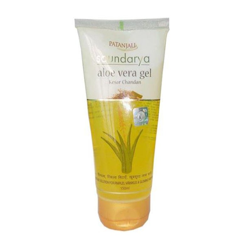 Patanjali Saundarya Aloe Vera Gel With Kesar Chandan 150ml - Creams & Moisturizers | Desimart