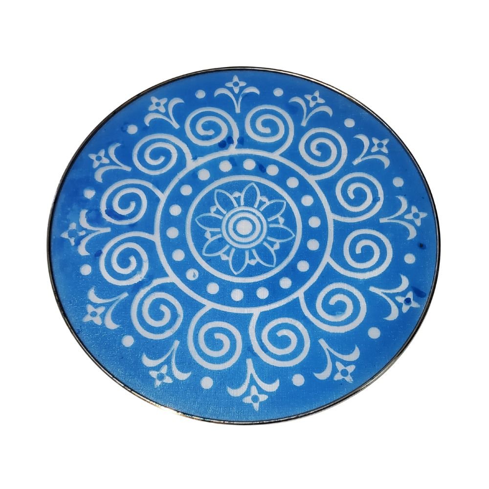 Resuable Rangoli Stencils Beautiful Design Steel Net 12 Inch - Desimart