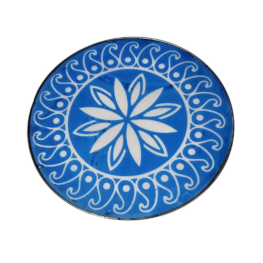 Resuable Rangoli Stencils Beautiful Design Steel Net 12 Inch - Desimart