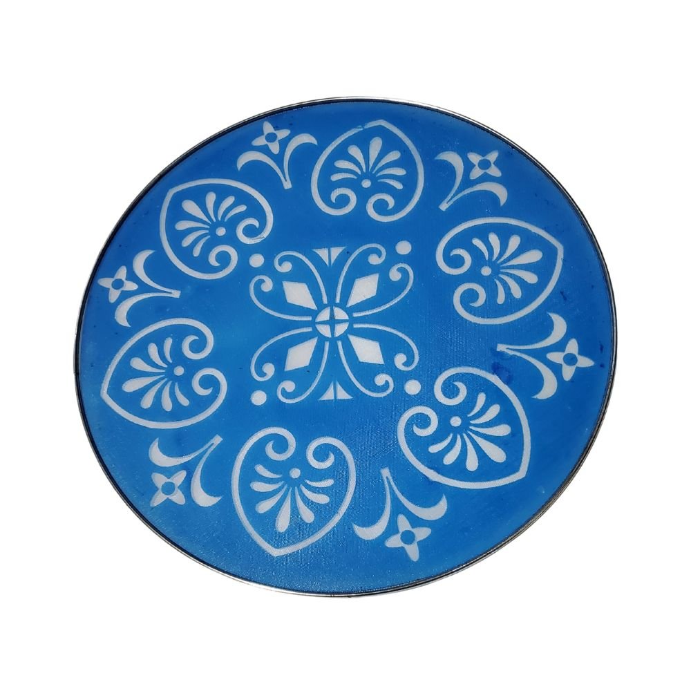 Resuable Rangoli Stencils Beautiful Design Steel Net 12 Inch - Desimart