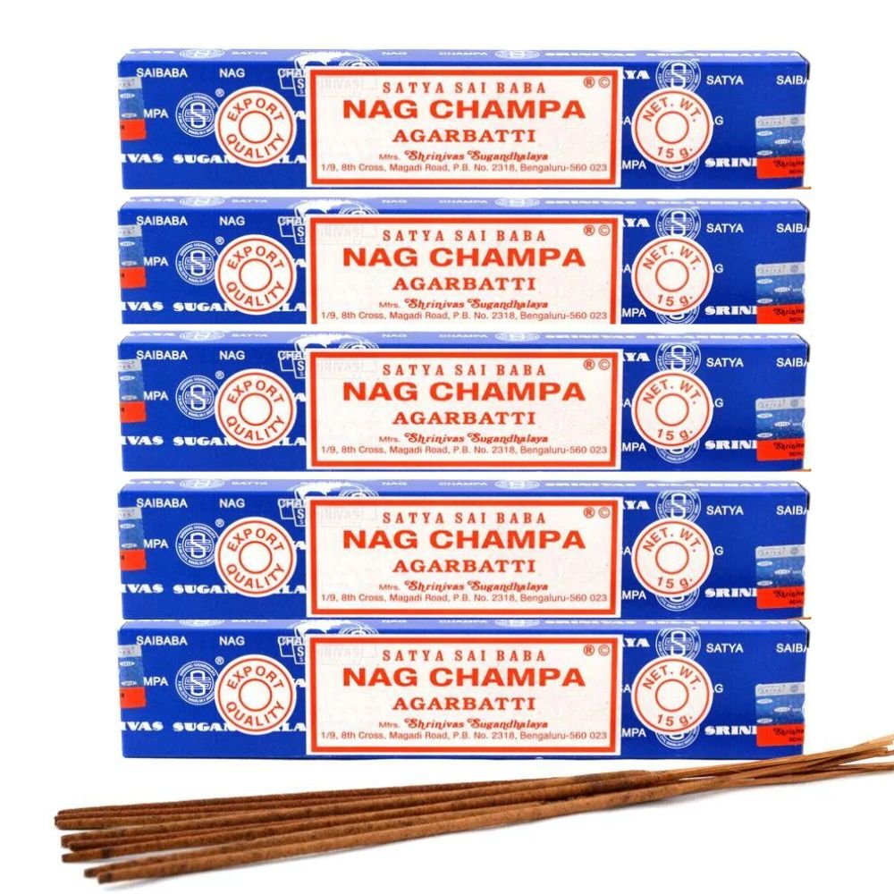 Satya Sai Baba Nag Champa Agarbatti Incense Sticks 15g (Pack of 2) - Singh Cart