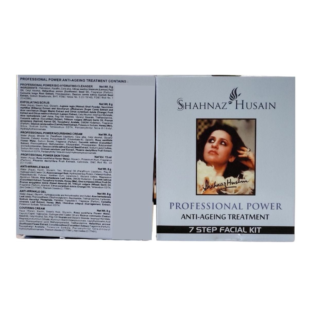 Shahnaz Husain Professional Power Anti Ageing Treatment 7 Step Facial Kit 63g - Facial Kit | Desimart