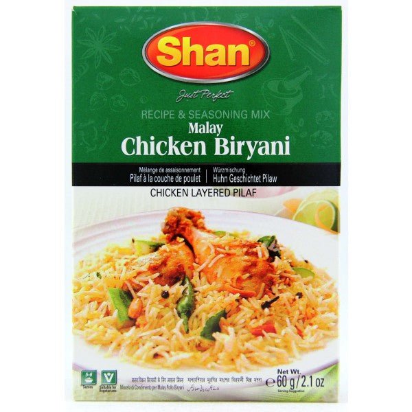 Shan Malay Chicken Biryani Recipe and Seasoning Mix 60g - Spices | Desimart