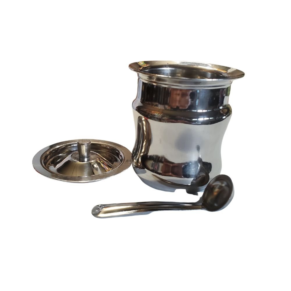 Stainless Steel Ghee Pot Small For Pooja - Pooja Item | Desimart