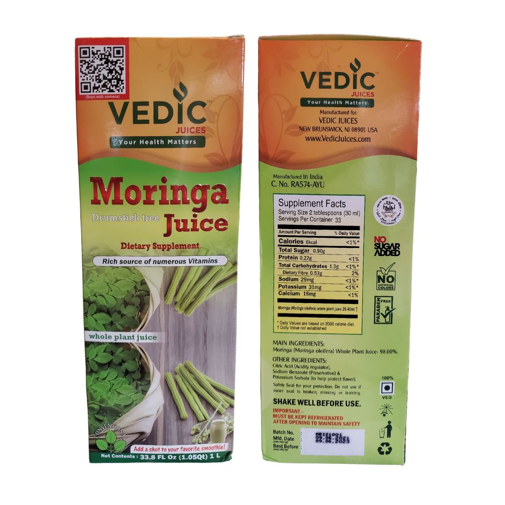 Vedic Moringa Juice Drumstick Juice 1000ml | Desimart – Singh Cart