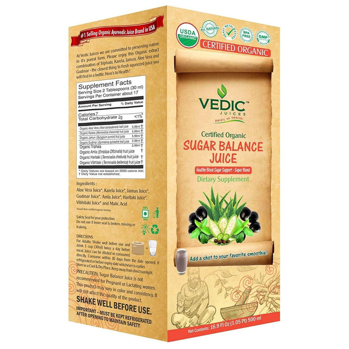 Vedic Sugar Balance Juice Healthy Blood Sugar Support 1000ml - Beverages | Desimart