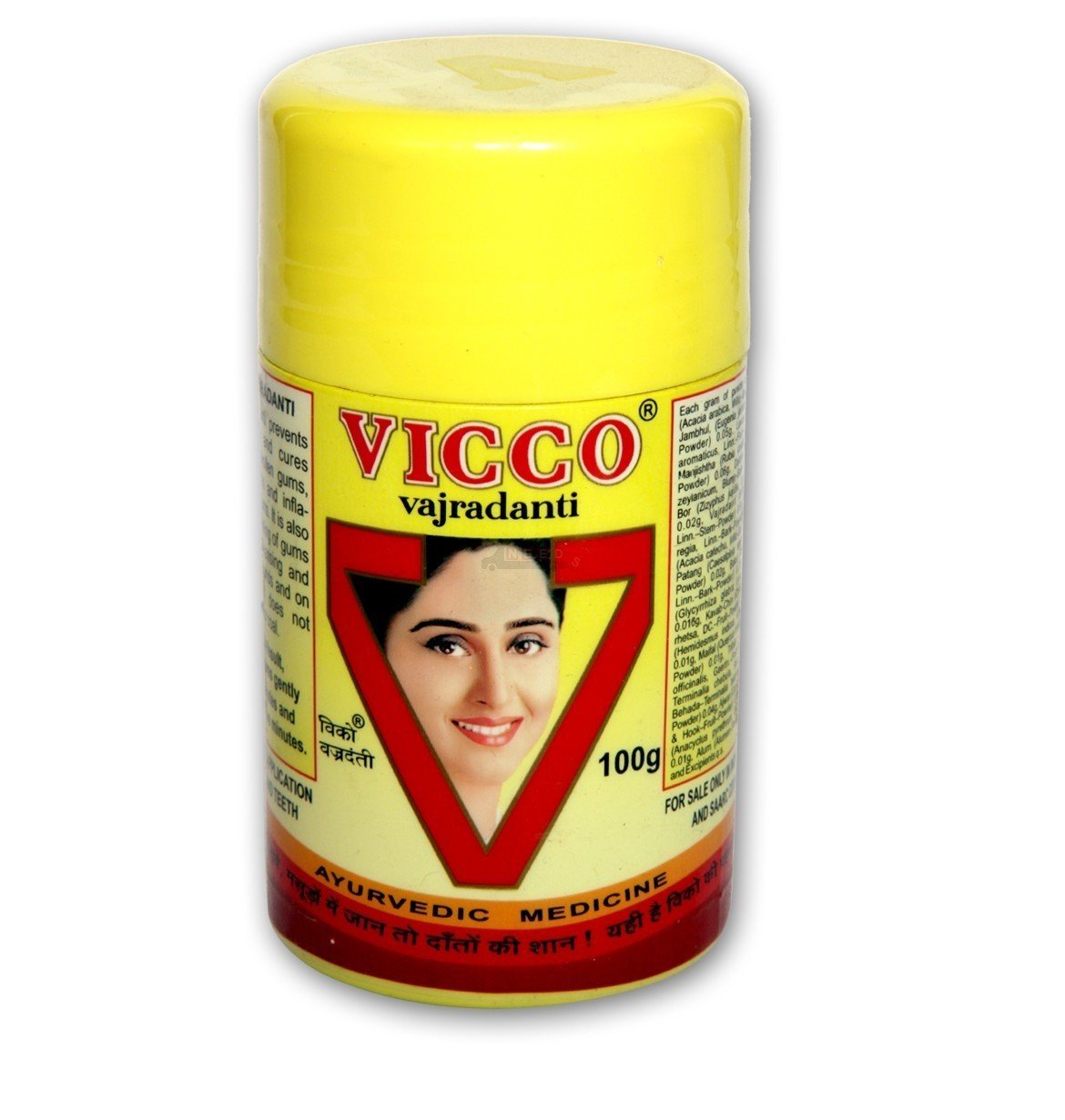Vicco Vajradanti Tooth Powder Ayurvedic Medicine 100g (3.5oz) - Oral care | Desimart
