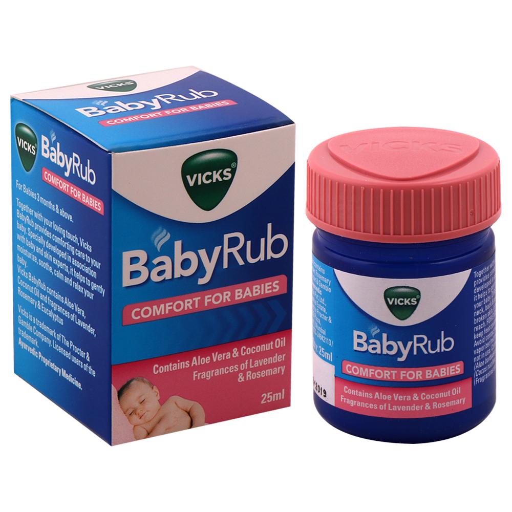 Vicks BabyRub Comfort For Babies With Aloe Vera & Coconut Oil 25 ml - Hair Care | Desimart