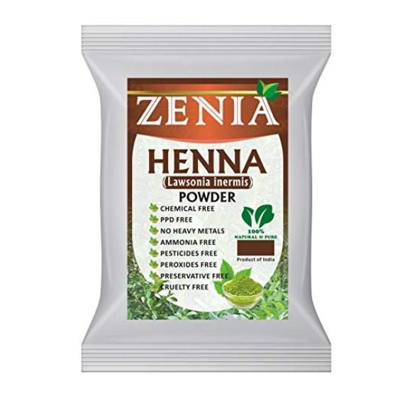 Zenia Henna (Lawsonia Intermis) Powder 100% Natural 100g (3.5oz) - Hair Care | Desimart
