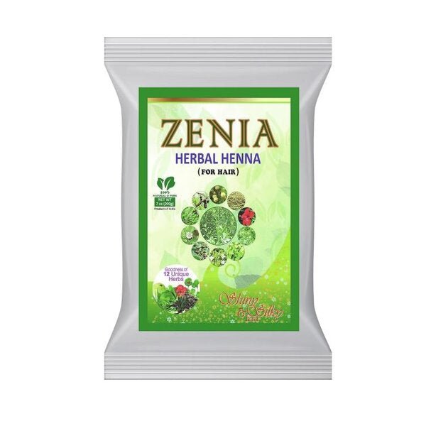 Zenia Herbal Henna For Hair Goodness Of 12 Unique Herbs 100g (3.5oz) - Body Care | Desimart