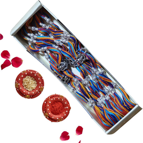 Bal Ganesh Rakhi With Multicolor Thread - Rakhi | Desimart
