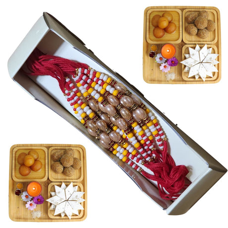 Beautiful Red Thread Rakhi - Rakhi | Desimart