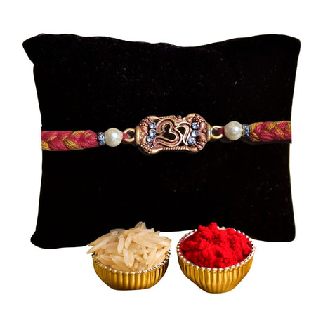 Om Rakhi With Multicolor Thread - Rakhi | Desimart