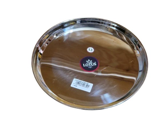 Stainless Steel Plate Round Heavy Quality Medium - utencils | Desimart