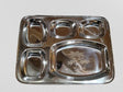 Stainless Thali Plate 5 Compatments Heavy Quality Big Size - utencils | Desimart