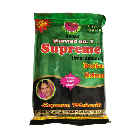 Supreme Dulhan Mehandi Henna For Hair By Sojat 150g - Henna | Desimart