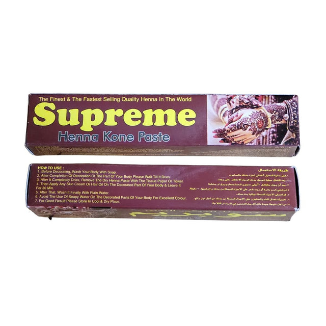 Supreme Henna Kone Paste For Body Art 30g - Henna Cone | Desimart