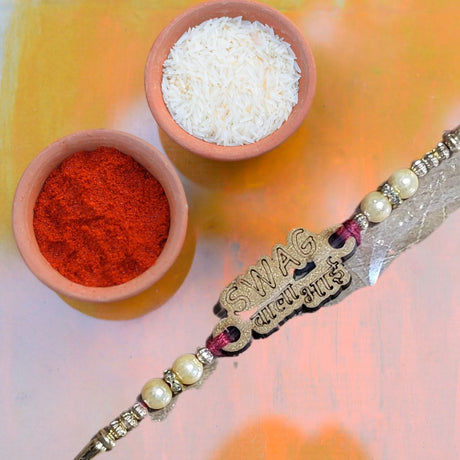 Swag Wala Bhai Rakhi Red Thread - Rakhi | Desimart