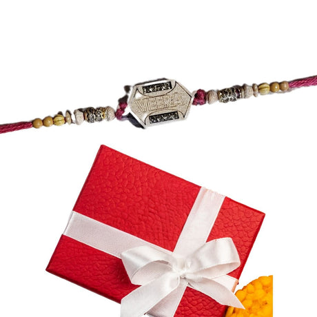 Veera Rakhi Red Thread - Rakhi | Desimart