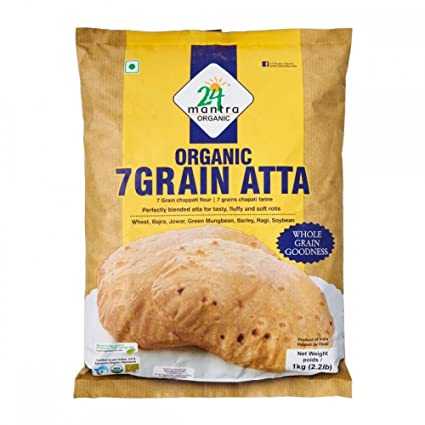 24 Mantra Organic 7 Grain Atta Tasty Fluffy & Soft Rotis 2.2LB - Atta | Desimart